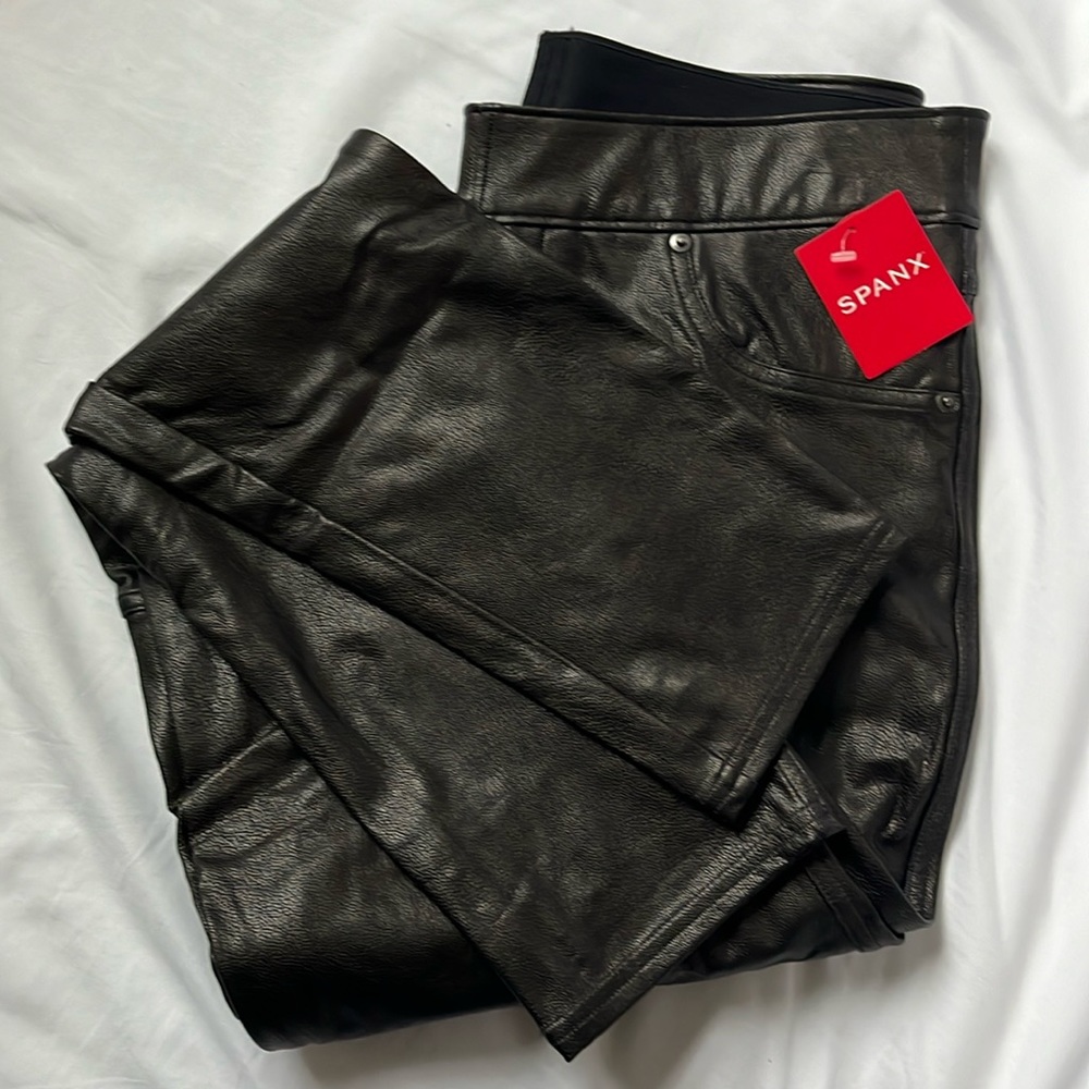 Spanx Leather-Like Skinny Pants